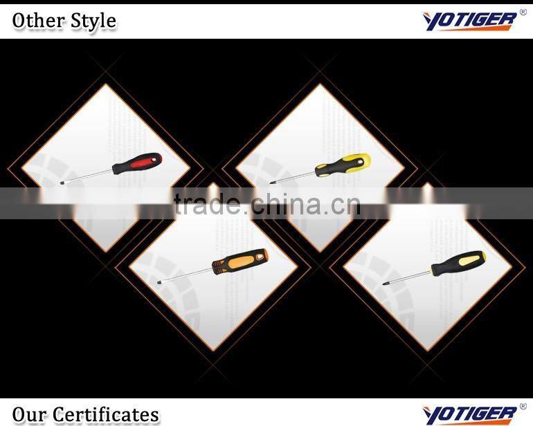 High Quality Plastic Handles CRV Flat Head Screwdriver