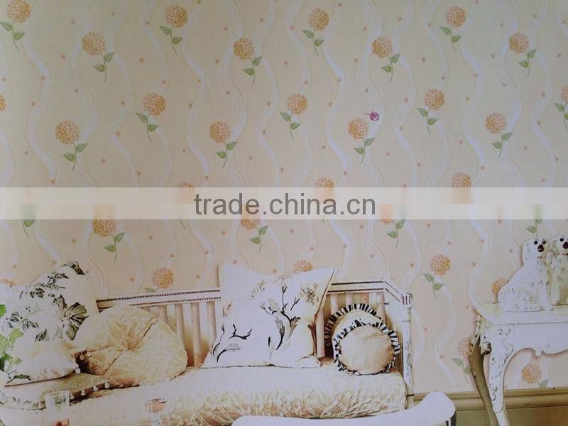 country style flowers vinyl wallpaper