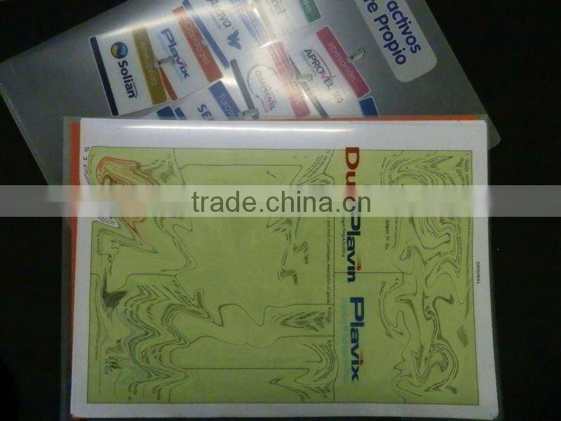 Office Stationery Printed Plastic PP File Folder