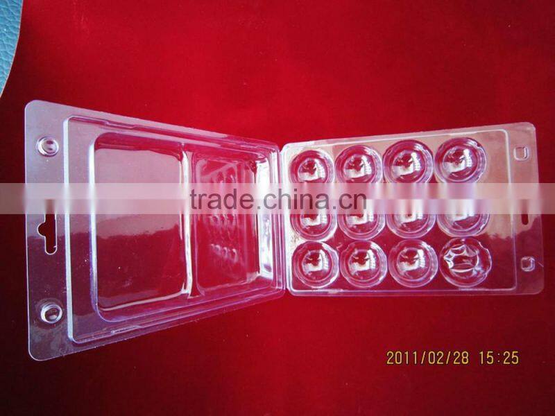 6, 12-packing clear Golf ball blister plastic packaging tray can accept custom design