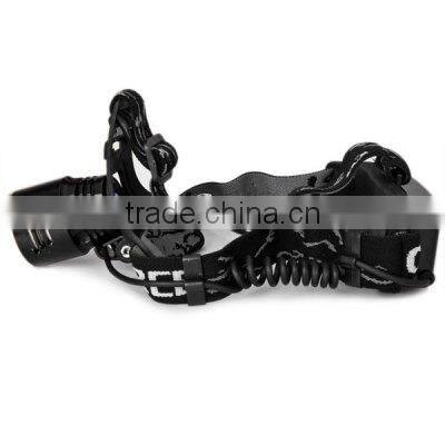 led rechargeable zoom headlamp diving headlamp