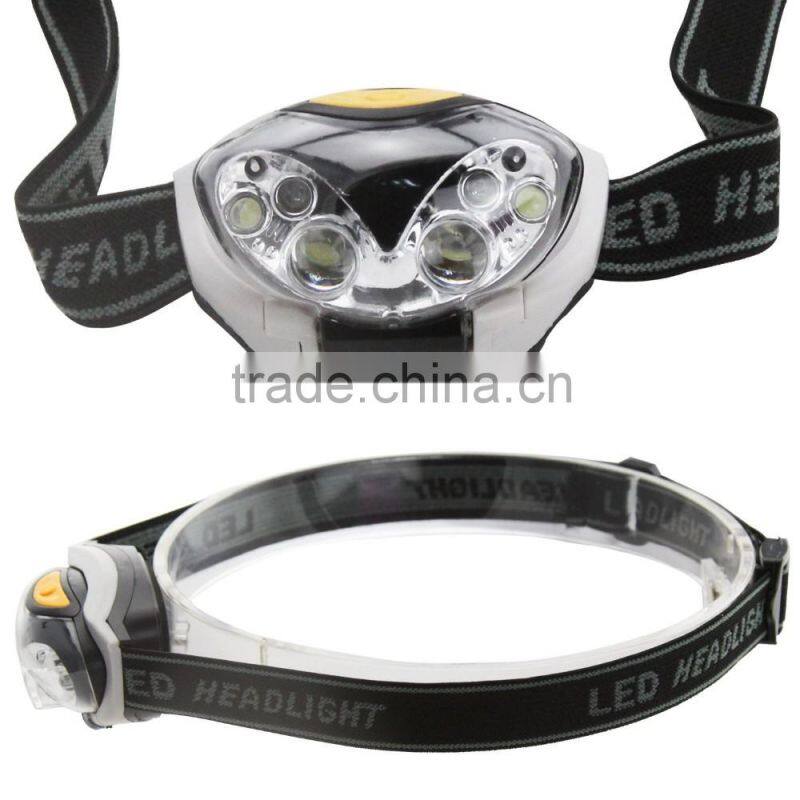 6 LED Lights 300Lumen 3 Mode Outdoor WaterResistant Headlight Night Fishing Camping Hiking Cycling Climb WaterProof Headlamp