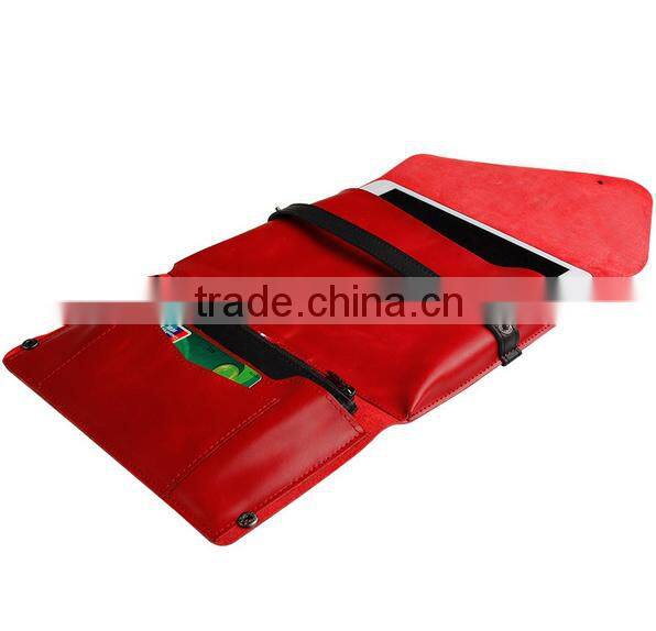 Light holder multiple function leather card holder case for mobile phones and ipad