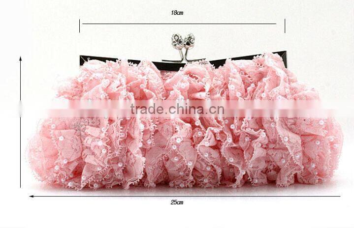 Elegant Fashion party bag lace evening bags lady handbags