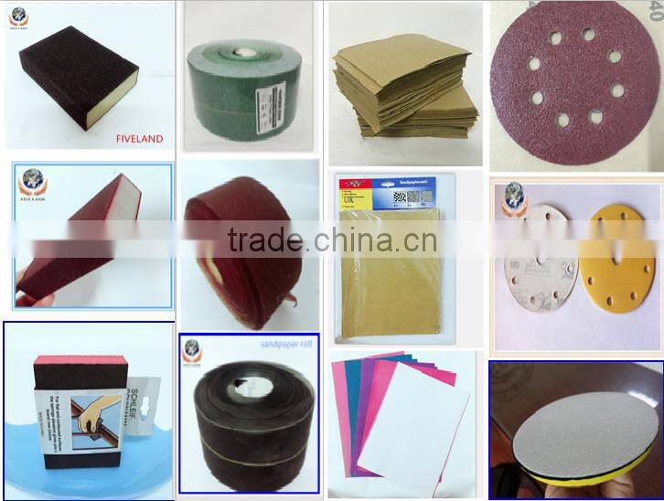 various size aluminium oxide glass sand abrasive sandpaper rolls for polishing metal or wood