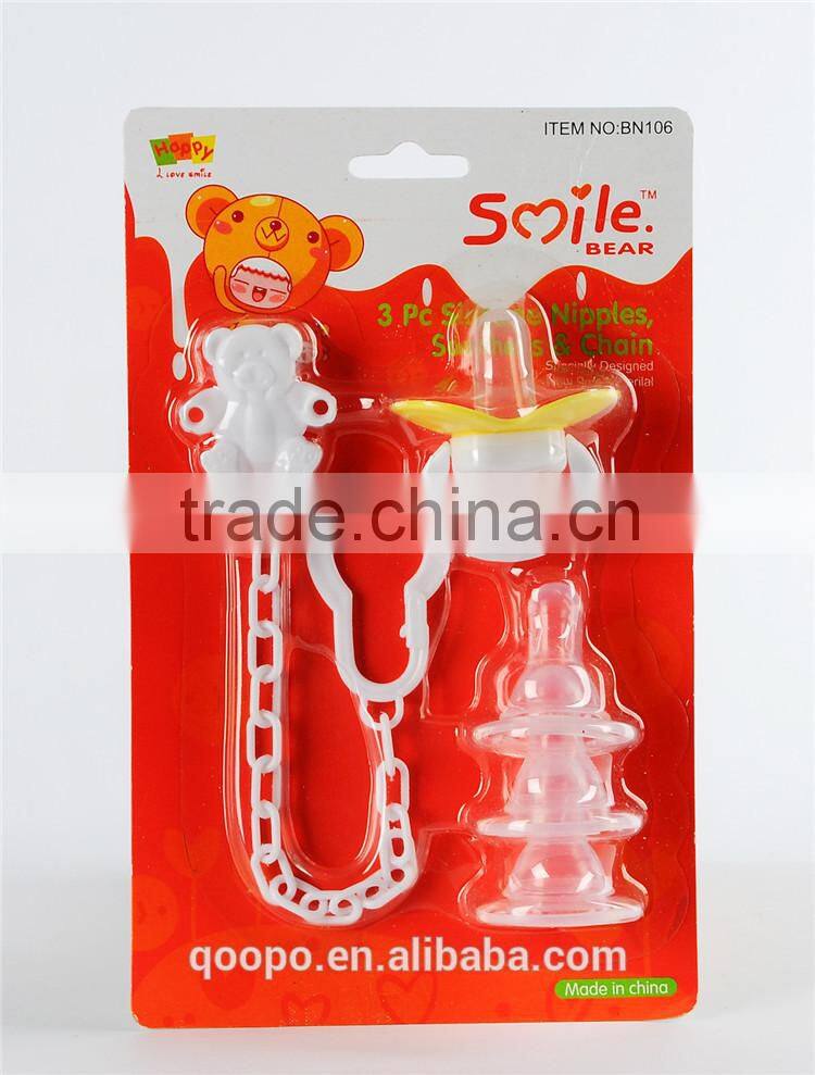 Best selling products plastic chain clip new products baby pacifier nipples