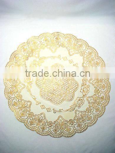 PVC Oblong Lace Mat /Placemat& Coaster For One Dollar Item, Kitchenware