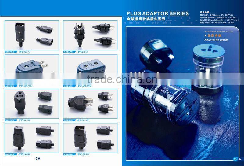 Top selling alibaba Industrial plug IEC 320 C14 male power cord plug