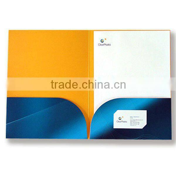 Printed cheap paper pocket folder