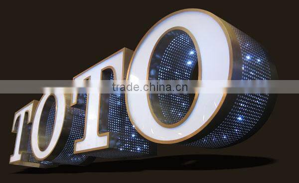8.0cm width 0.6mm thickness round hole perforated stainless steel coil for channel letter led sign