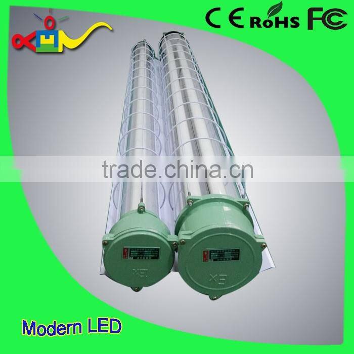 IP66 2x18w explosion proof led lighting 100lm/w led t8 tube light