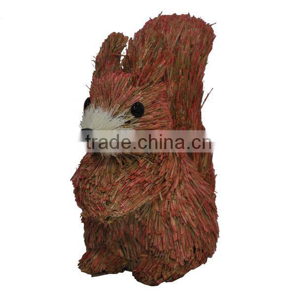 4.9 inch HARVEST bear decoration natural material