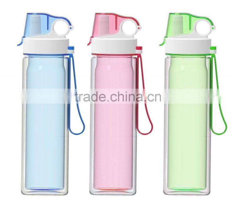 20oz BPA FREE double wall tritan bottle with Silicone string