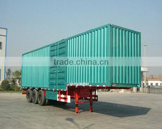 2015 best selling box/van type cargo semi trailer utility trailer