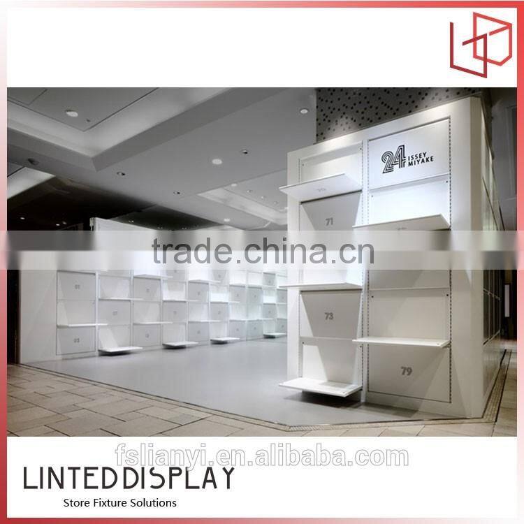 Retail mall showroom shoe showcase metal bag display kiosk design for sale