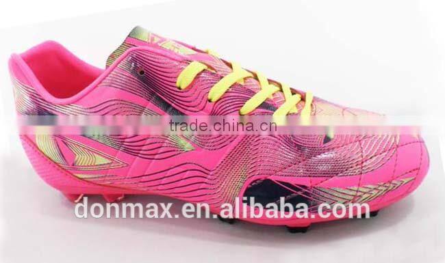 Colorful soccer cleats football boots With PU Upper/TPU Outsole