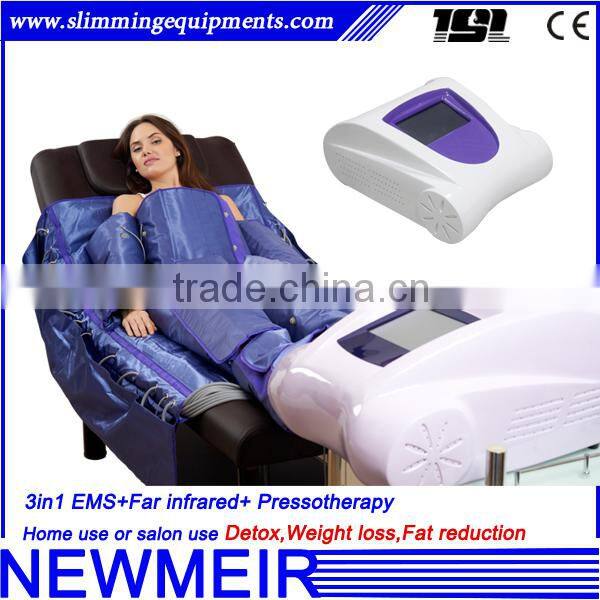 Professional air pressure far infrared therapy sauna blanket lymphatic drainage machine with muscle