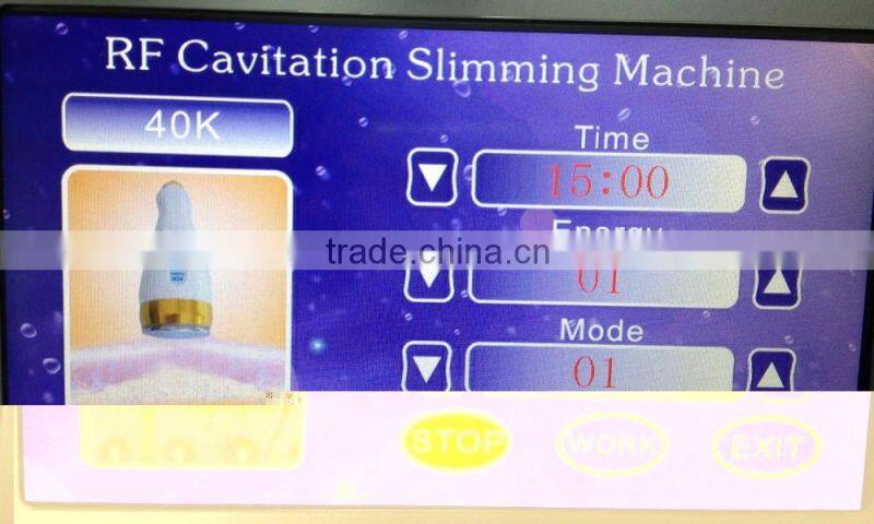 2016 Excellent Results Ultrasonic Cavitation Vacuum RF Slimming Machine