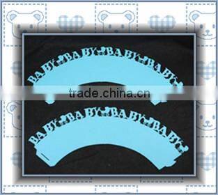 laser cut white snowflake cupcake wrappers for 2016 Olympic Game