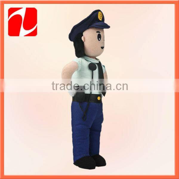 Funny policeman costumed plush toy