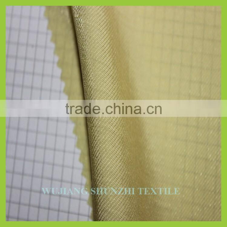 new China supplier light yellow rayon and bylon blended fabric for women's dress