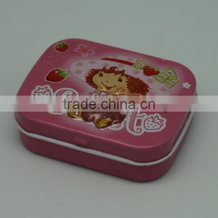 China wholesale high quality with 4C color printing small candy tin box wholesale