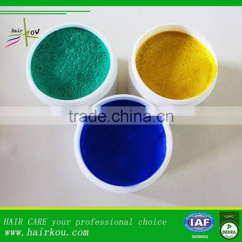 Temporary shinner wax hair color for crazy party