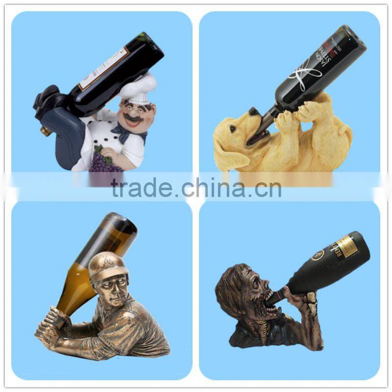 Dog shape wine bottle holder, animal wine bottle holders