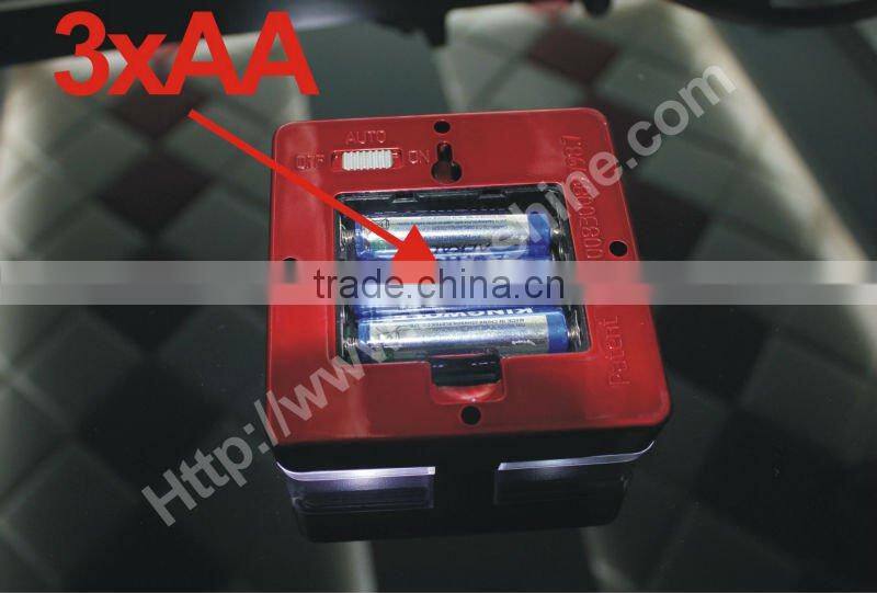 hot square gift box shaped 240v sensor light with 4led