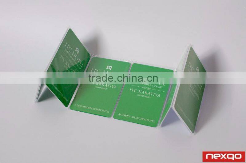 Credit card size RFID hotel card key plastic