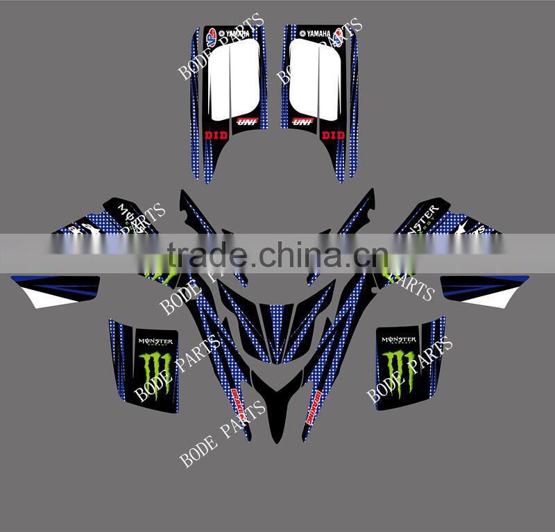 0042 NEW STYLE monster TEAM GRAPHICS & BACKGROUNDS DECALS STICKERS GRAPHICS For YAMAHA BLASTER YFS 200 1988--- 2006