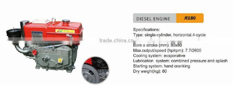 8hp Single Cylinder Water-cooled Diesel Engine