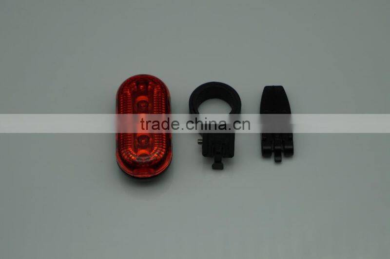 factory wholesale 5 red LED bicycle light,bicycle safety light