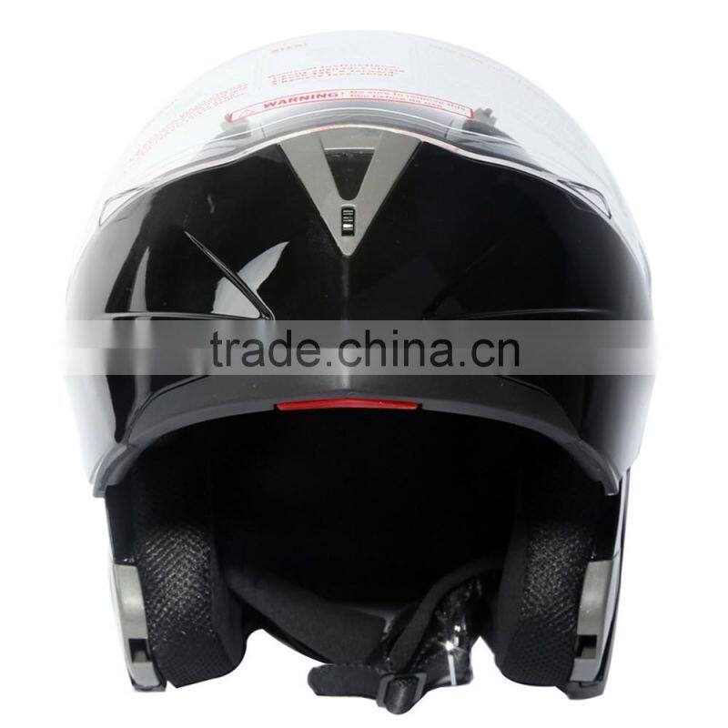DOT Gloss Black Modular Dual-Visor Street Motorcycle Helmet S M L XL
