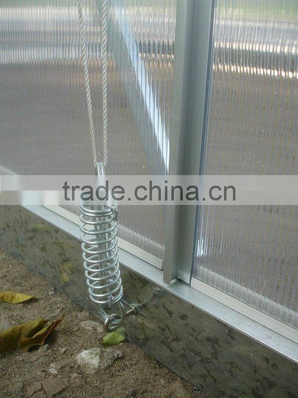 High-end Sun Resistance Commercial Waterproof Polycarbonate Greenhouse Sunshade with Aluminium Frame for Sale