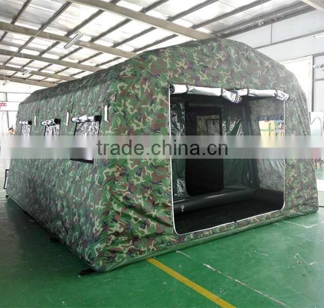 Large Waterproof PVC Tarpaulin and Oxford Fabric Inflatable Tent with rooms
