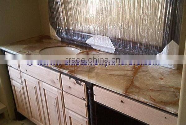 Handemade Good Price LIGHT LIGHT GREEN ONYX COUNTERTOPS