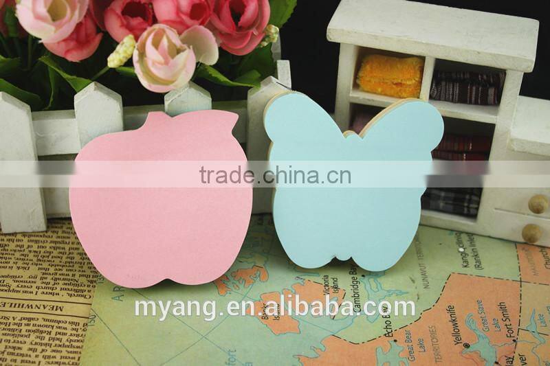 Wholesale various kinds of desgin and customized color note pads,oem cake shape memo pad paper cube sticky note pad