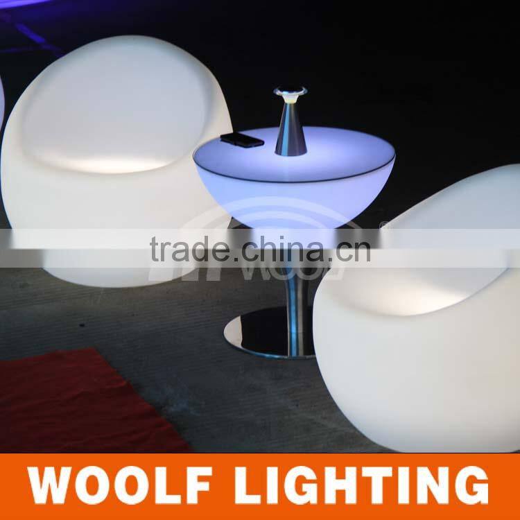 Battery Rechargeable Plastic Glowing cool led bar counter design