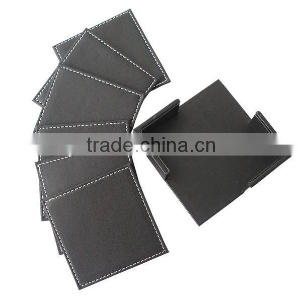Double-faced square cup mat, PU leather of insulation pad