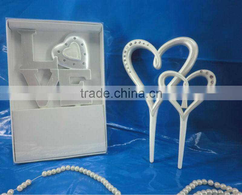 2014 hot selling decoration wedding souvenirs cake toppers
