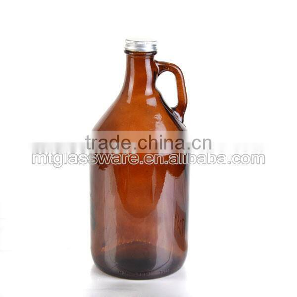 amber beer glass pitcher