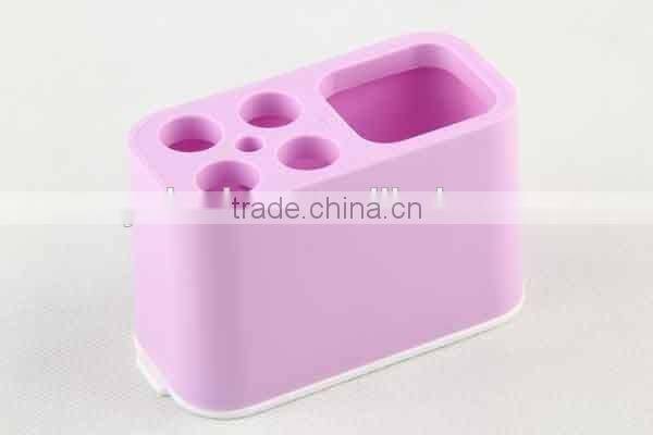 Rectangular double color simple toothbrush holder