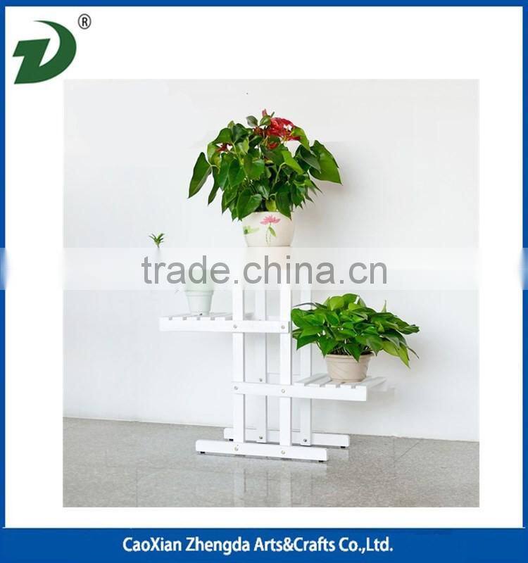 Antique garden decorative wood flower rack flower stand