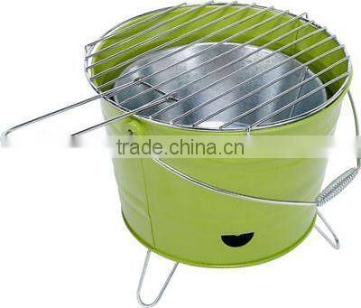 Outdoor BBQ Portable Barbecue Bucket Festival Camping Grill