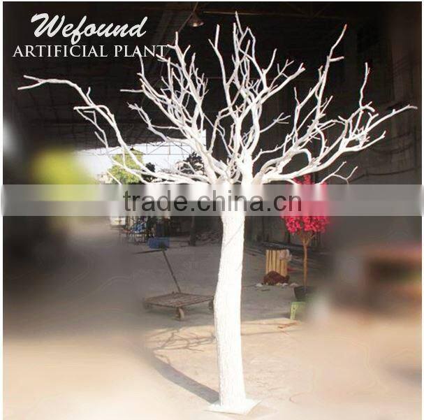 WEFOUND natural color wish tree with flowers Crystal wedding table tree