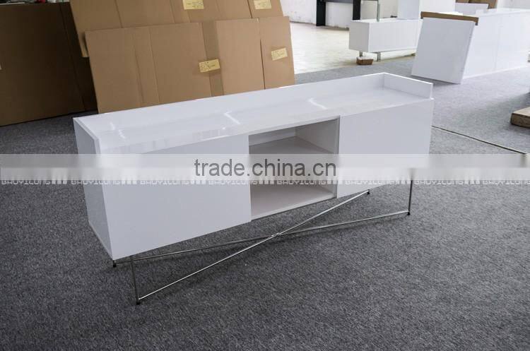 5 Layer White High Gloss Painting Modern Simple Dining Storage N-6338