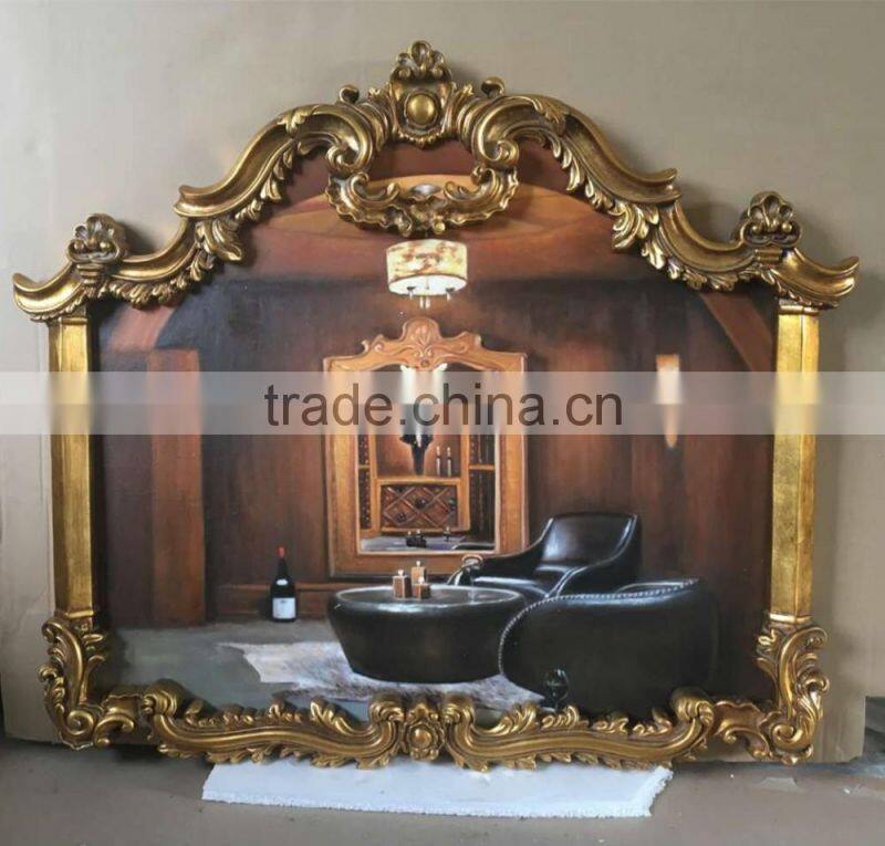 Baroque Style Hot Sales Polyresin Decorative Framed Oil Paintings For Wall Arts