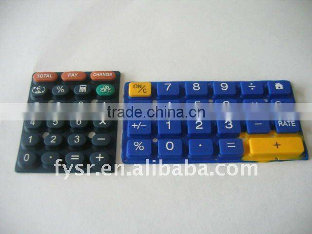 High Quality Customized silicone rubber keypad with carbon pills