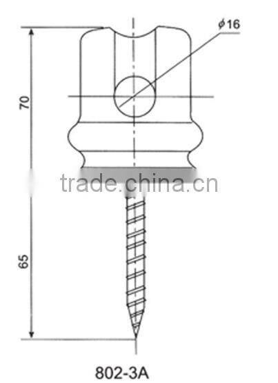 white brown color porcelain wiring 801-1 insulator